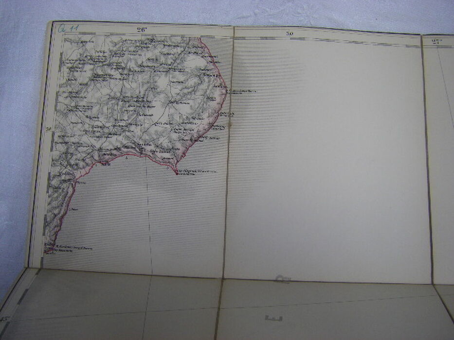 Schwarzes Meer. [Black Sea, Bulgaria detail]
Q.11 (Cap Gülgrad). (Kaliakra, Capo Calacria, Celigra Burun.). Map. Image