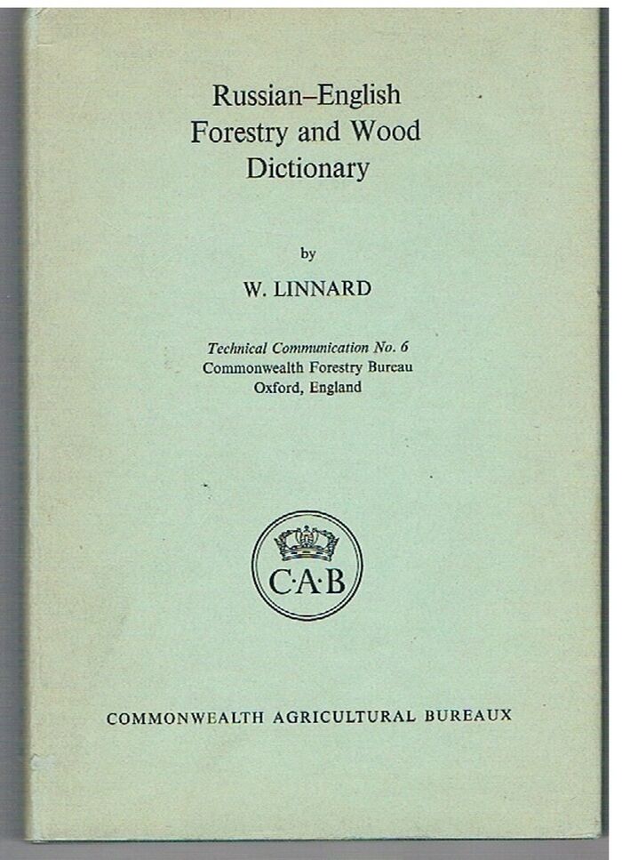 Russian-English Forestry and Wood Dictionary:
Technical Communication No 6. Image