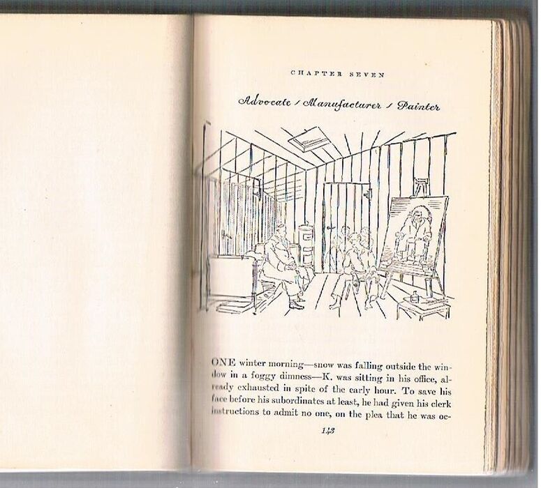The Trial.
Translated from the German by Willa and Edwin Muir. Illustrated by George Salter. Image