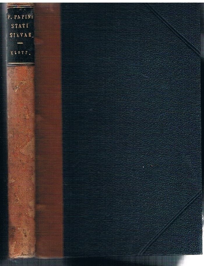 P. Papini Stati Silvae krohni copiis usus.
Erste Auflage. First edition. Image