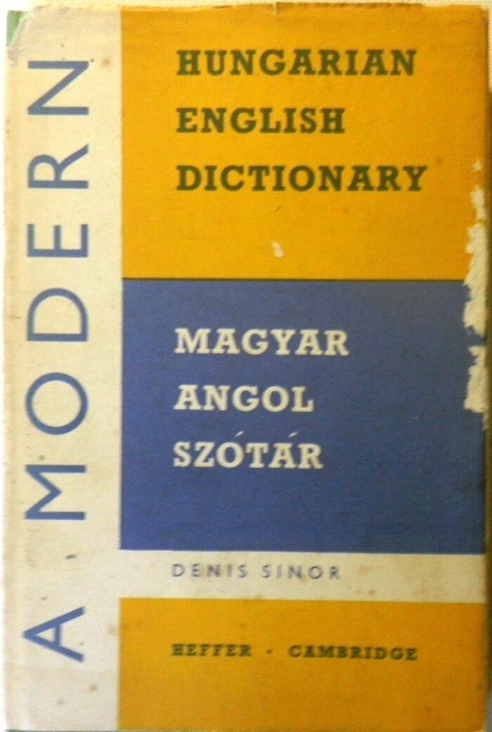 A Modern Hungarian-English Dictionary.
Modern Magyar - Angol Szotar. Image