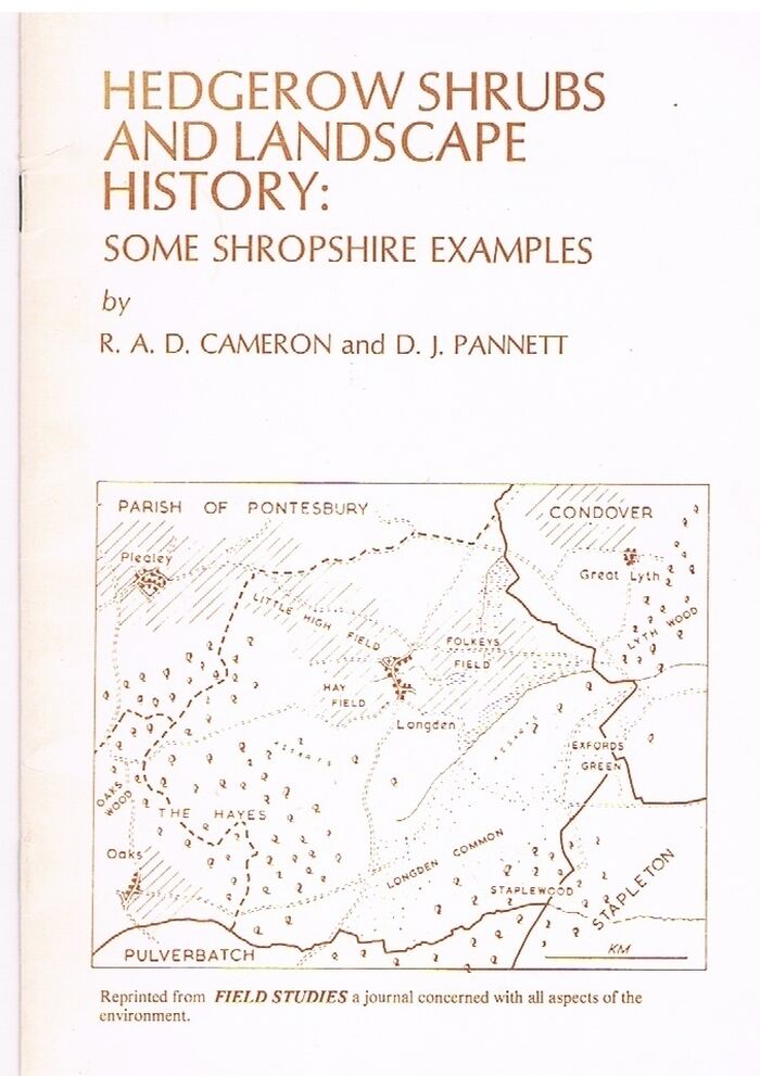 Hedgerow Shrubs and Landscape History: Some Shropshire Examples
Reprinted from Field Studies. Image