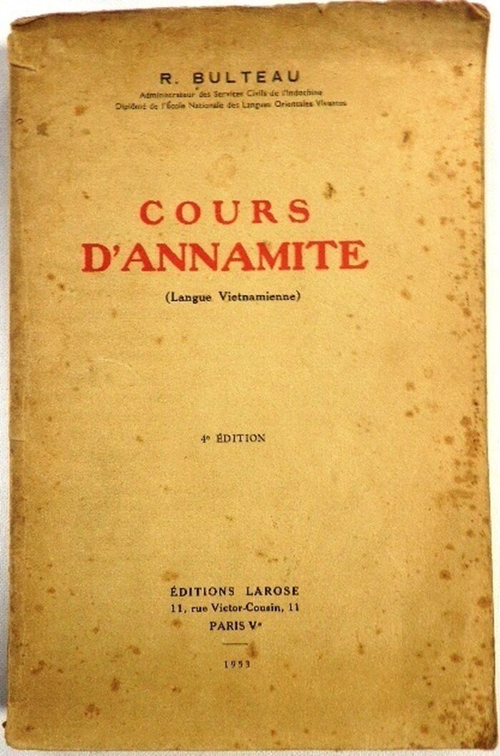 Cours d'Annamite (Langue Vietnamienne)
[Vietnamese]. Image