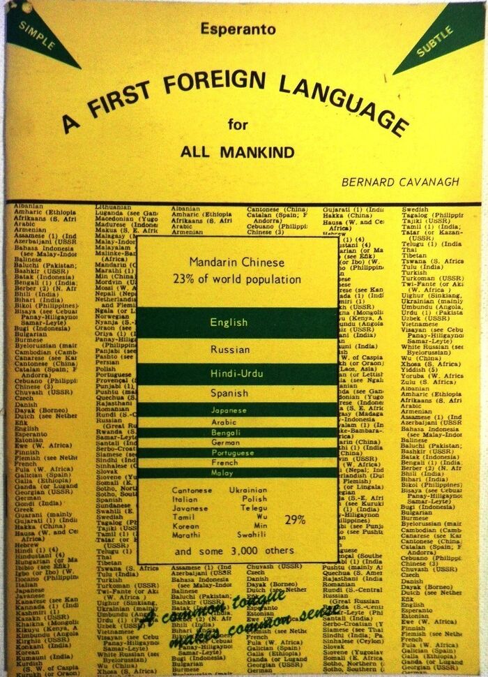 Esperanto.  A First Foreign Language for All Mankind
 Image