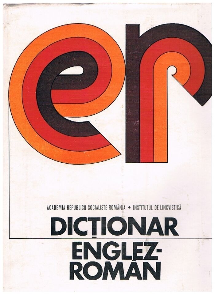 Dictionar Englez-Român.
English into Romanian Dictionary. Image