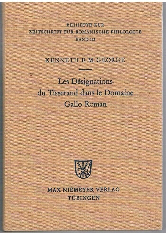 Les désignations du tisserand dans le domaine gallo-romanétude d'un vocabulaire artisanal et technologique
Beihefte zur Zeitschrift für romanische Philologie. Band 163. Image