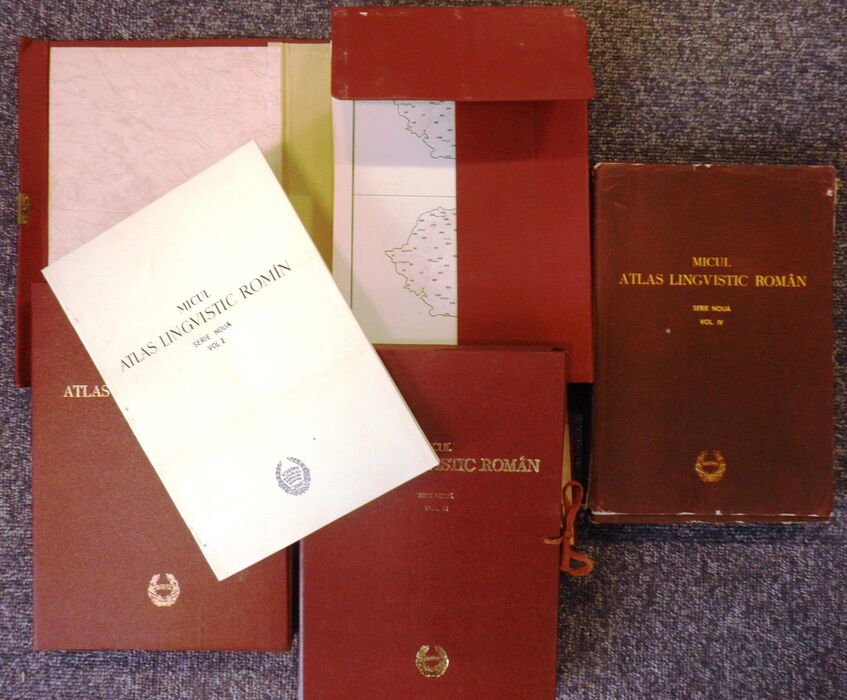 Micul Atlas Lingvistic Romîn.  Serie Noua. Vol. I, II, III, IV.
(Small Linguistic Atlas of Romanian) Image