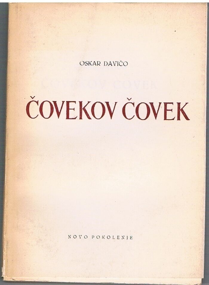 Covekov Covek.
Roman.  Drugo izdanje. Image