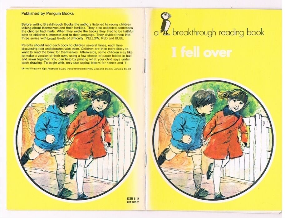 I Fell Over.
Yellow Series. A Breakthrough Reading Book. Image