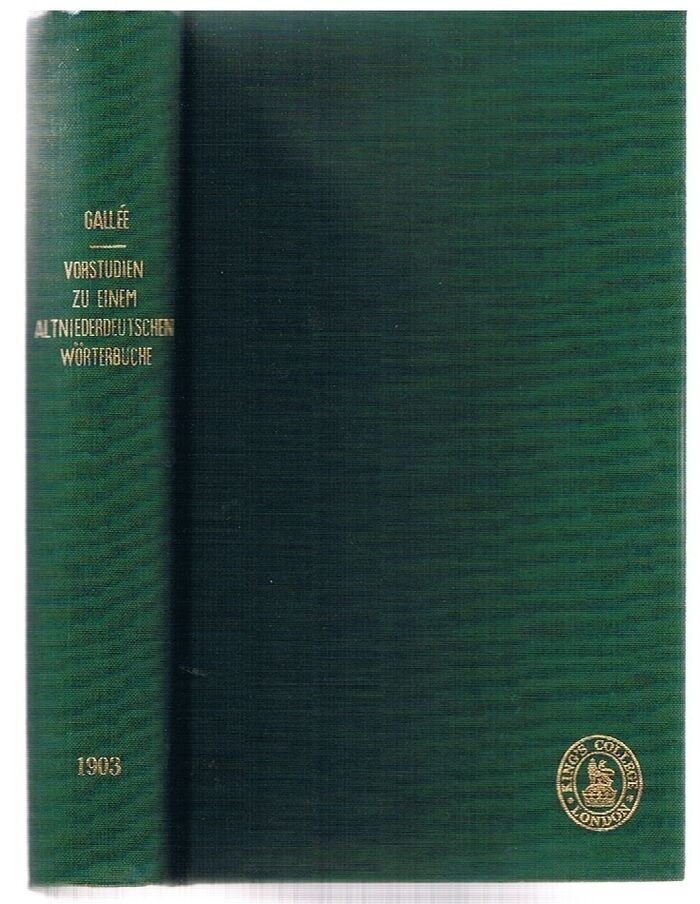 Vorstudien zu einem altniederdeutschen Wörterbuche
(Für meine freunde gedruckt) Image