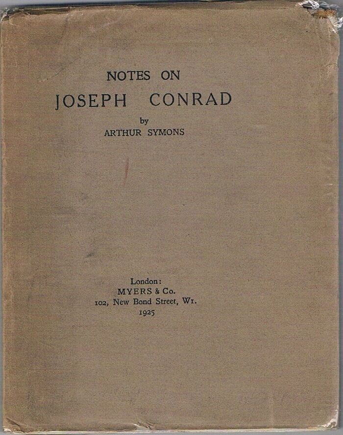 Notes on Joseph Conrad.
 Image