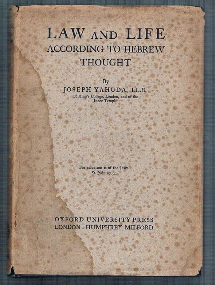 Law and Life
According to Hebrew Thought. Image