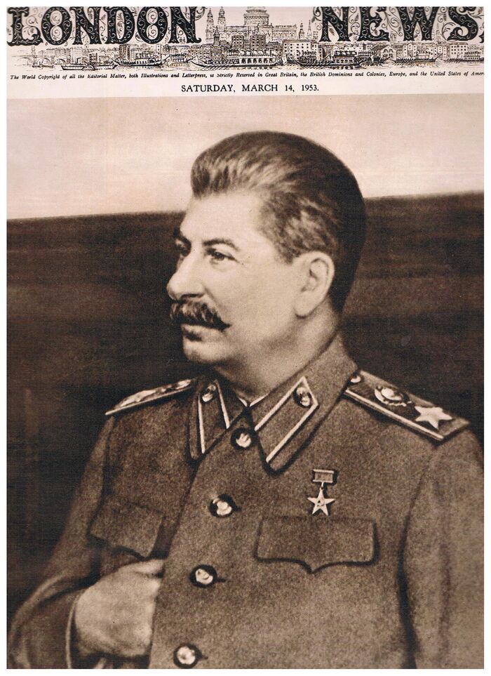 “The Death of Marshal Joseph Stalin ”Illustrated London News:
Saturday, March 14 Image
