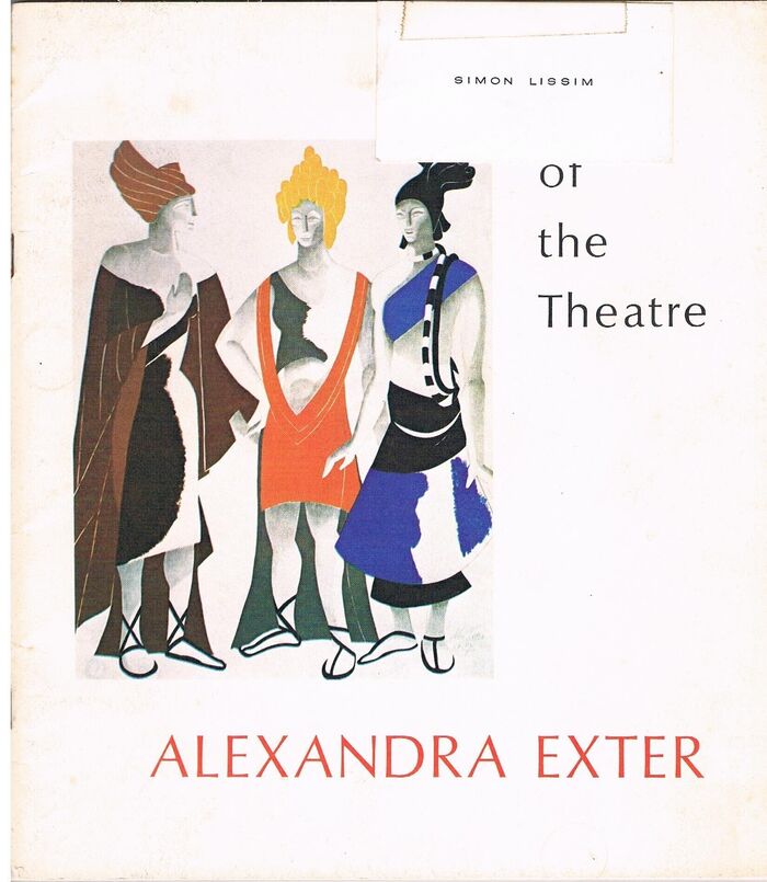 Artist of the Theatre: Alexandra Exter [Association copy Simon Lissim].
Four Essays, with an Illustrated Check List of Scenic and Costume Designs Exhibited at the Vincent Astor Gallery, the New York Public Library at Lincoln Center (Spring - Summer 1974). Image