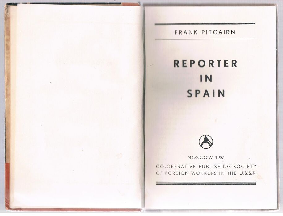 Reporter in Spain.
[F. Pitkern. Reporter v Ispany - Репортер в Испании]. Image