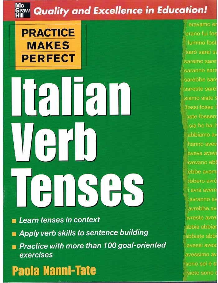 Italian Verb Tenses.
Practise Makes Perfect. Image