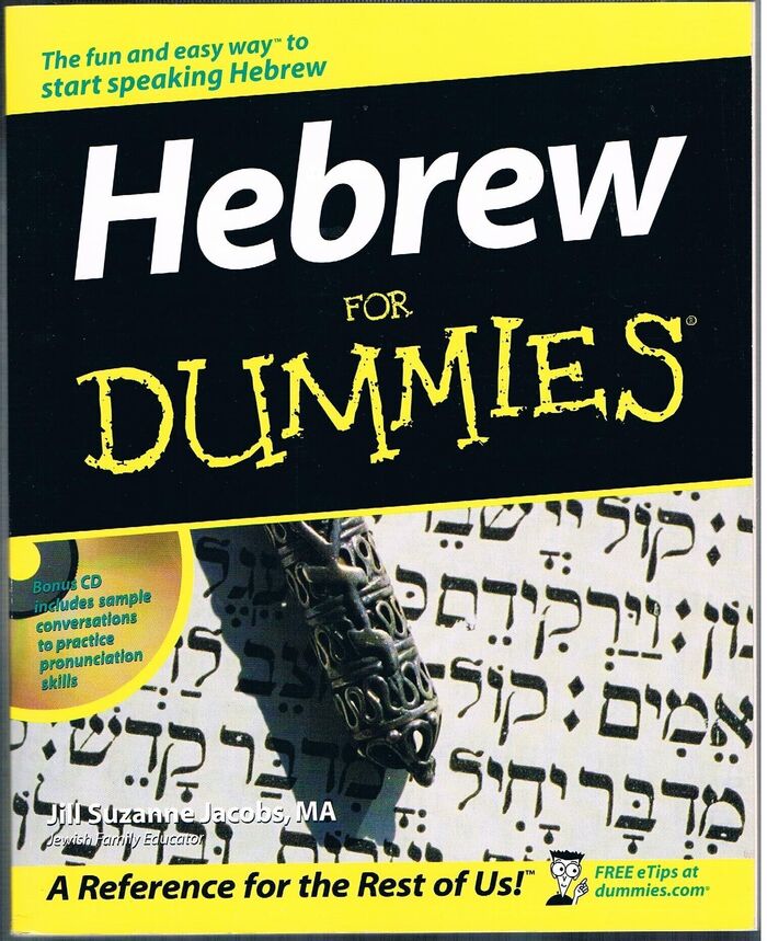 Hebrew for Dummies.
Bonus CD includes sample conversations to practice pronunciation skills. Image