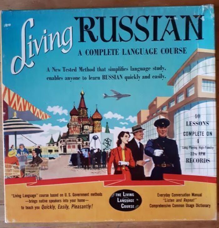 Living Russian:
A Complete Language Course. 40 Lessons Complete on 4 Long-Playing High-Fidelity 33 1/3 RPM Image