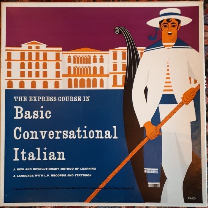 The Express Course in Basic Conversational Italian:
A new revolutionary method of learning a language with L.P. records and textbook. (L.P. records only). Image