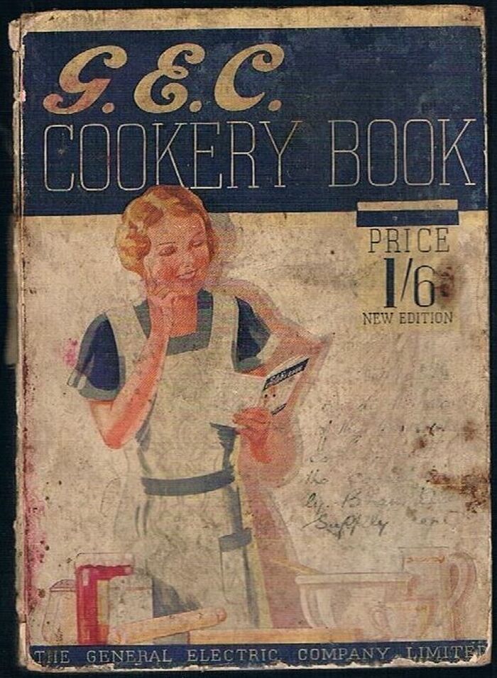 G.E.C. Cookery Book:
Price 1/6 New Edition. Image