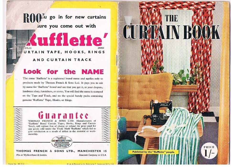 The Curtain Book:
Published by the “Rufflette” People. Image