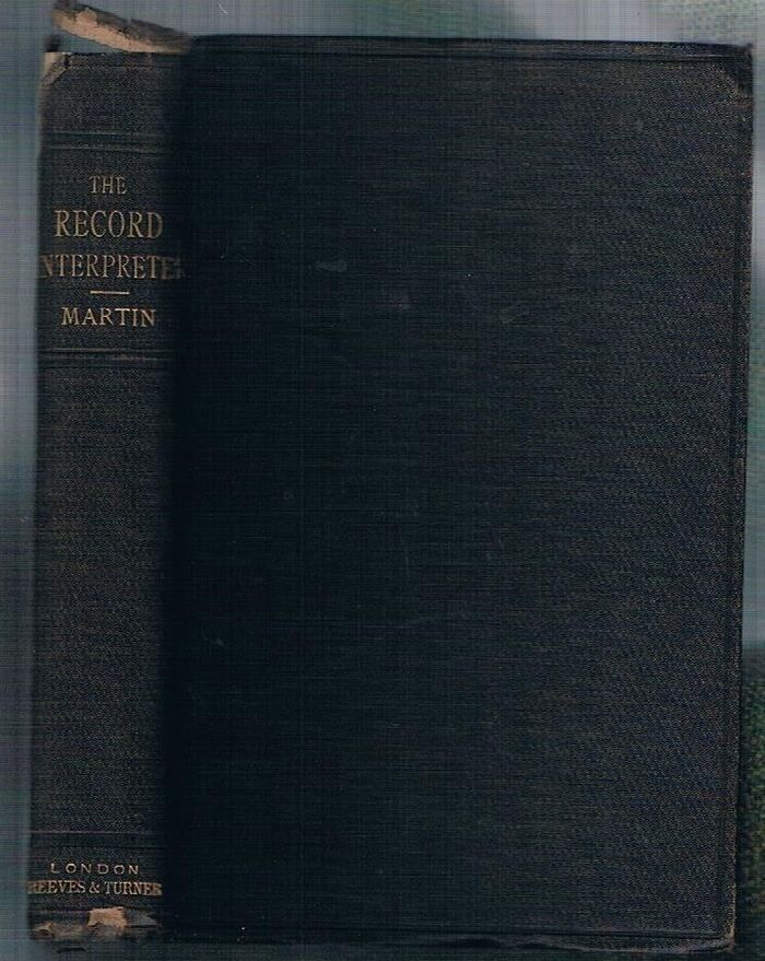 The Record Interpreter:
A Collection of Abbreviations, Latin Words and Names used in English Historical Manuscripts and Records. Image