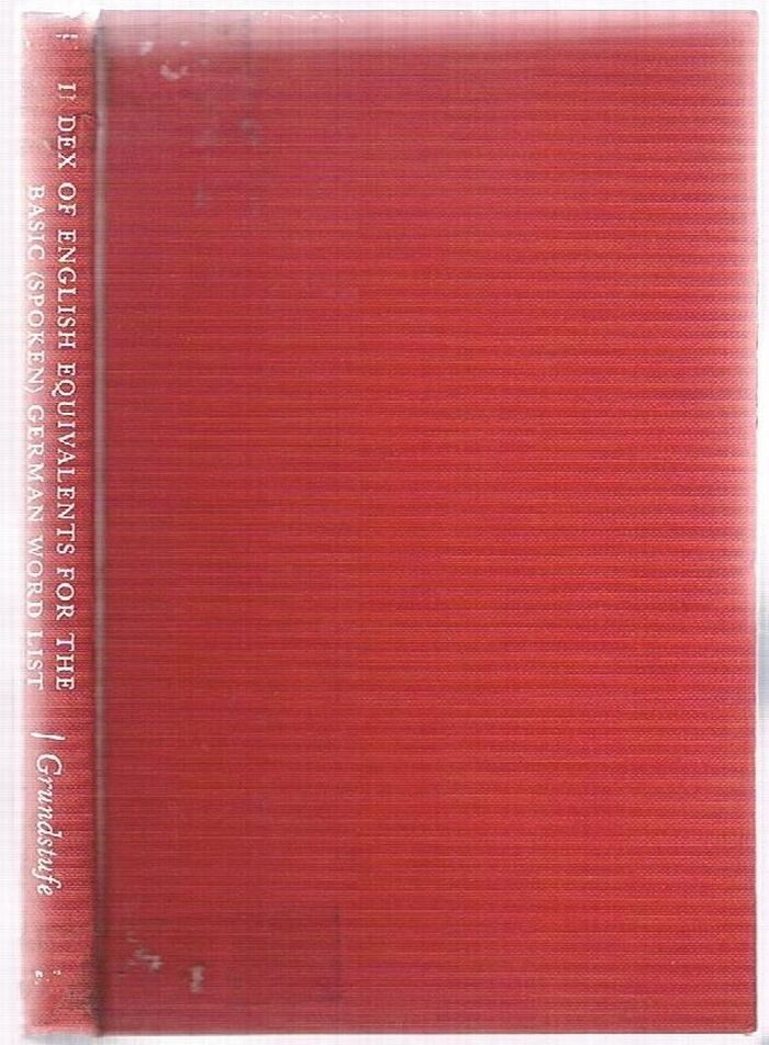 Index of English Equivalents for the Basic (Spoken) German Word List. Grundstufe :
Grundstufe. Image