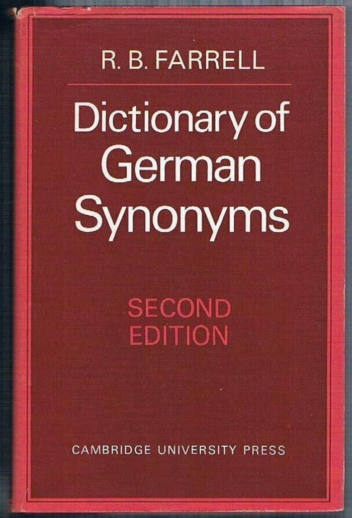 A Dictionary of German Synonyms:
Second Edition. Image