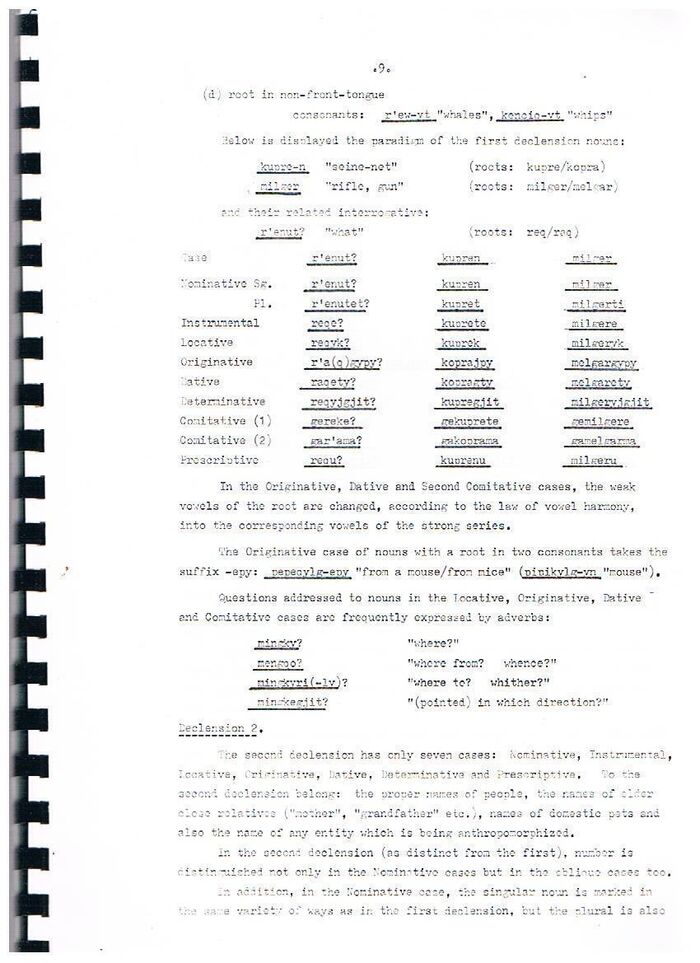 The Chukchi Language:
 Image