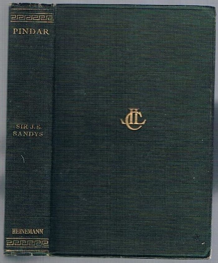 The Odes of Pindar:
The Odes of Pindar including the principal fragments.  With an introduction and trans. by Sir John Sandys.  Loeb Classical Library. Image