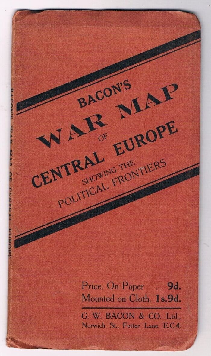 Bacon's War Map of Central Europe:
Showing the Political Frontiers. Image