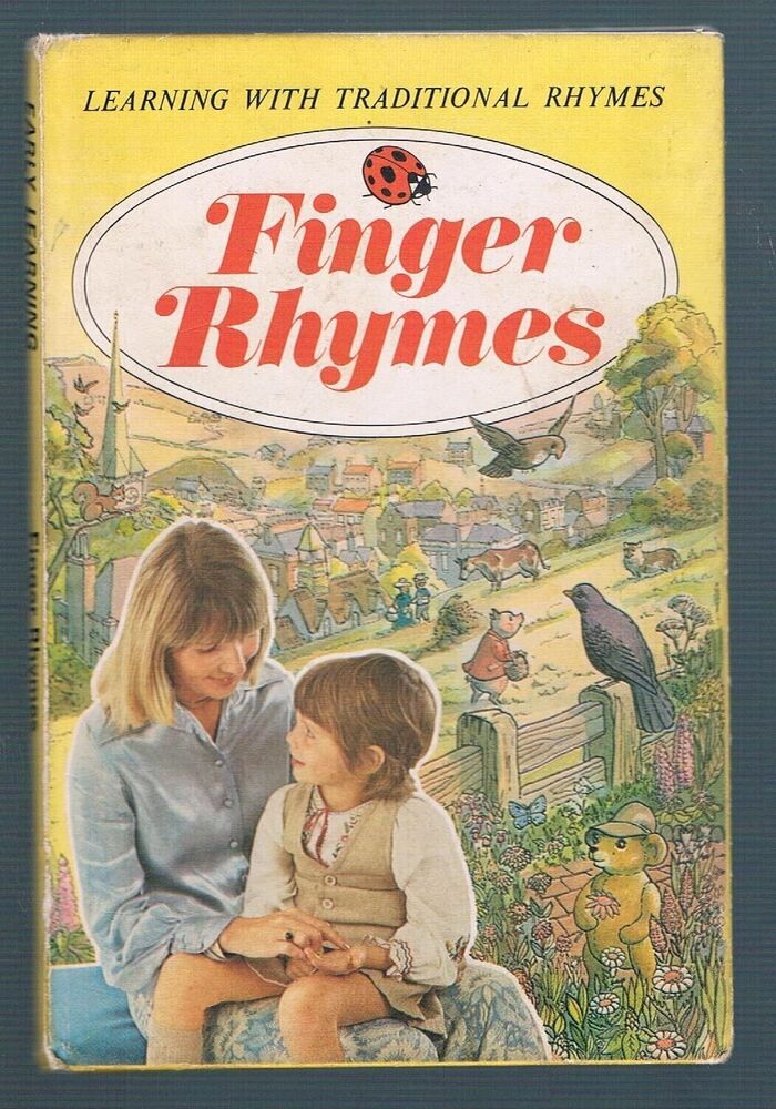 Finger Rhymes:
with illustrations by Brian Price Thomas and photographs by John Moyes. Learning with Traditional Rhymes. A Ladybird Book Series 413. Image