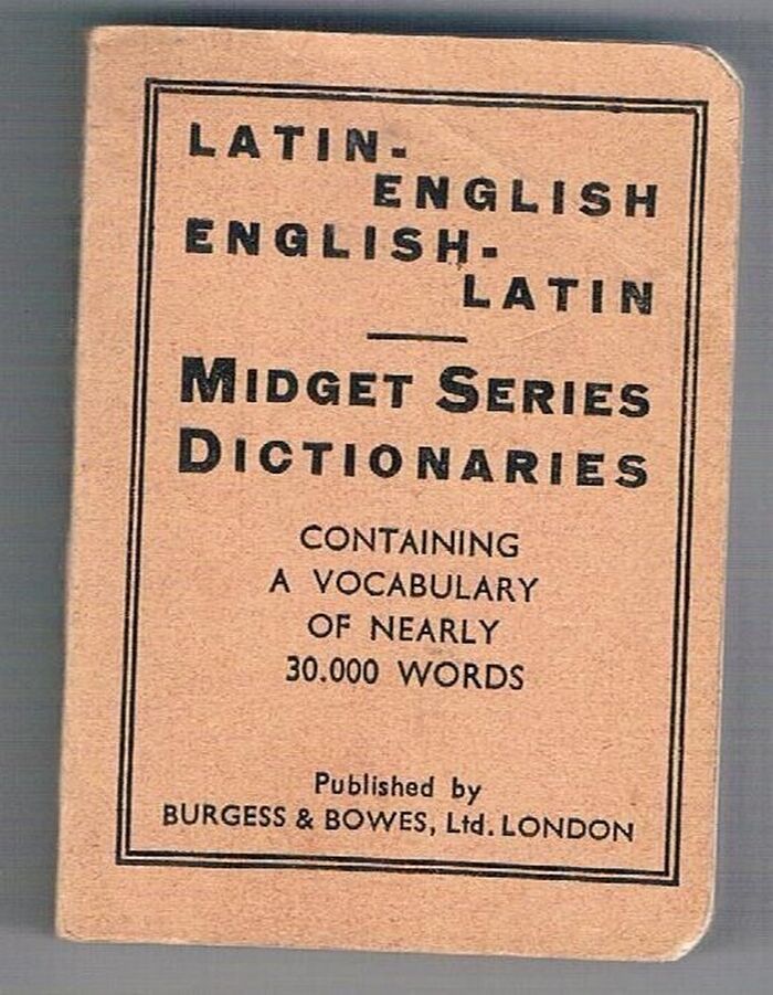 Latin- English, English-Latin. Midget Series.
Containing a Vocabulary of nearly 30.000 words. Image