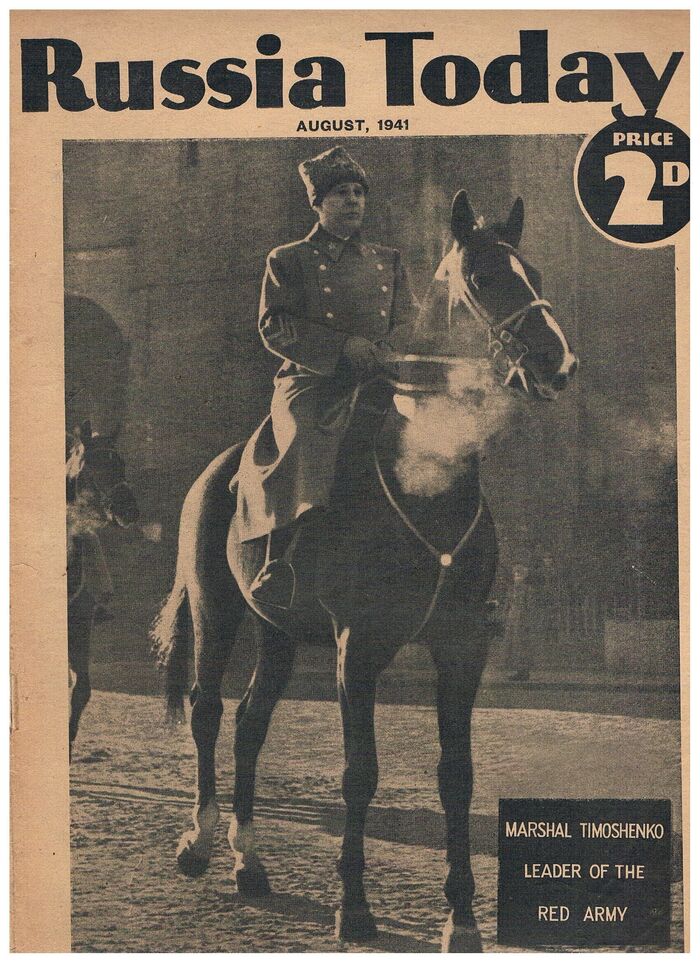 Russia Today:
August 1941. Marshal Timoshenko.  Leader of the Red Army. Image