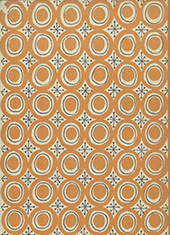 Modern - Swiss Circles in brown greeting card Image