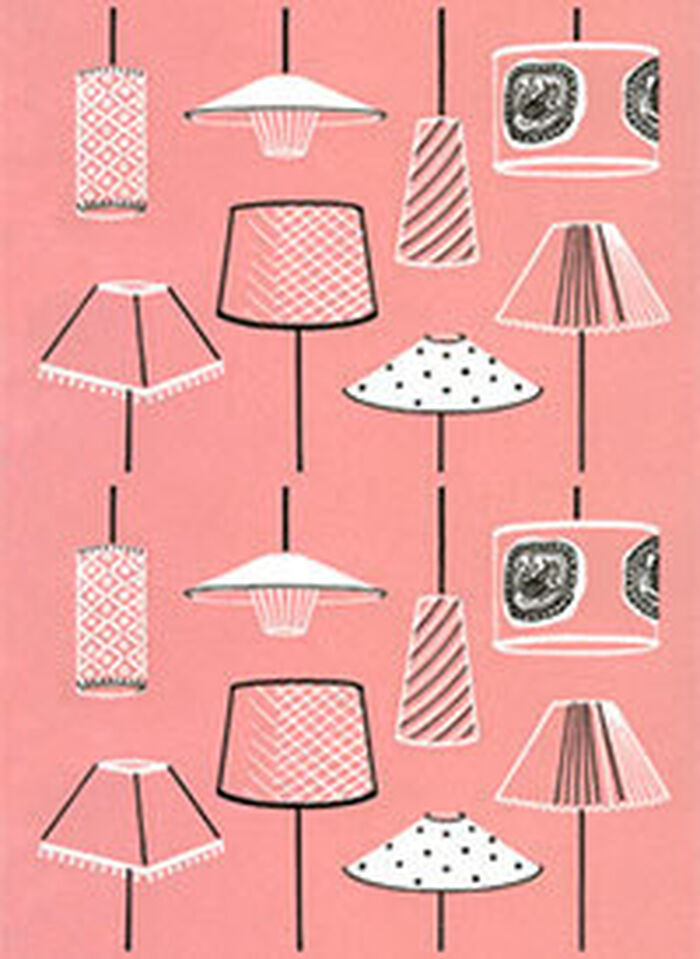 Modern - Pink Lampshades Greeting card Image