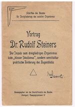 Vortrag. Der Impuls zum dreigliedrigen Organismus kein 