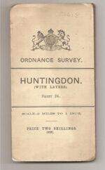 Ordnance Survey Huntingdon (with layers). Sheet 24.: scale - 2 miles to 1 inch
