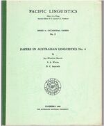 [Gunbalang and Lamalamic] Papers in Australian Linguistics No 4.
Pacific Linguistics. Eds. S A Wurm et al.  Series A - No 17.