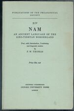 Nam.  An ancient language of the Sino-Tibetan borderland
Text, with Introduction, Vocabulary and linguistic studies.
