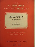 Anatolia c. 1600-1380 B.C. Volume II, Chapter XV(a)
Revised Edition of Volumes I & II. The Cambridge Ancient History.