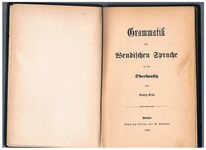 Grammatik der Wendischen Sprache:
in der Oberlausitz. [Sorbian].