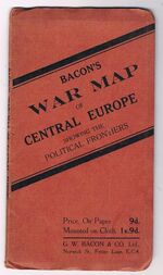 Bacon's War Map of Central Europe:
Showing the Political Frontiers.