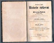 Desatero knih Historie církevní od Evsebia
příjmením Pamfili řeckým jazykem sepsané, potom od Jana Kocína z Kocinétu, předního písaře radního v Menším městě pražském, z řeči latinské v českou přeložené, nyní od Jana Ev. Krbce, kněze církevního, s řeckým čtením srovnané, na mnoze opravené, příhodnými výklady i novým letopočtem opatřené a znova na světlo vydané. Additional Image