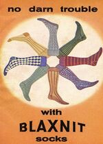 Retro No Darn Trouble greeting card