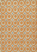 Modern - Swiss Circles in brown greeting card
