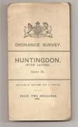 Ordnance Survey Huntingdon (with layers). Sheet 24.: scale - 2 miles to 1 inch

