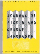 Journal of Pidgin and Creole Languages.
Volume 1: 1: 1986