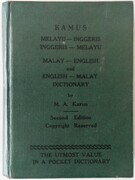 Malay - English and English - Malay Dictionary.  (Malaysian).
Kamus Melayu - Inggeris  Inggeris - Melayu.