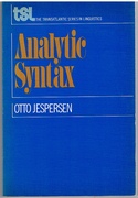 Analytic Syntax
Transatlantic Series in Linguistics.